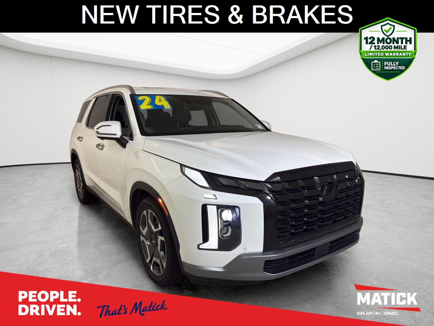 Hyper White 2024 Hyundai Palisade SUV / Crossover All-Wheel Drive Automatic