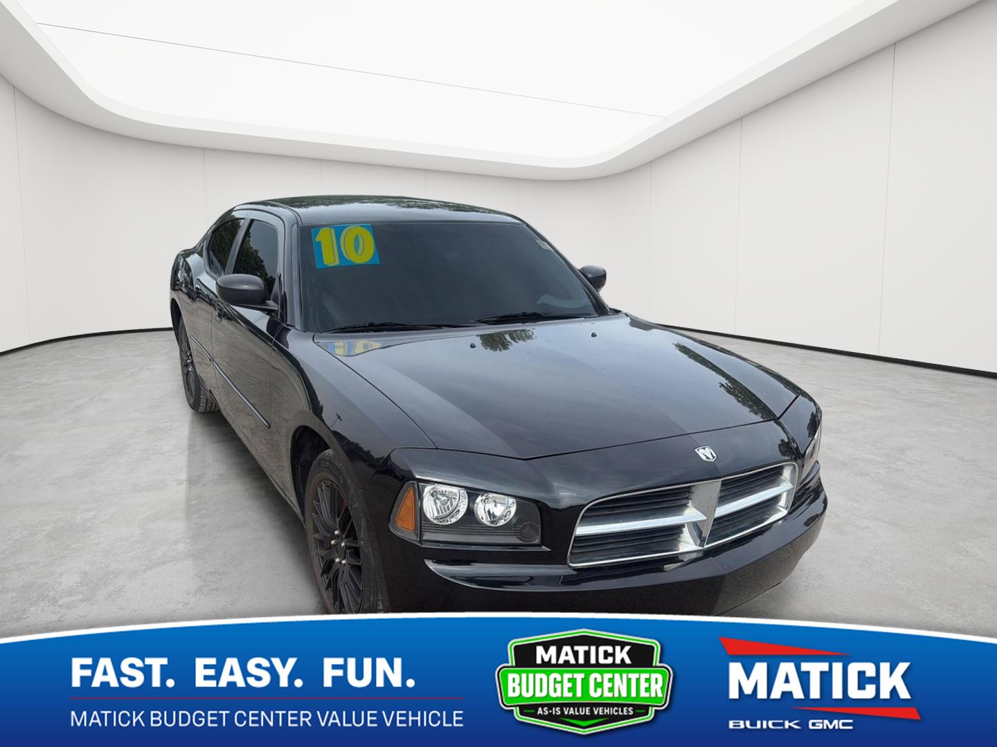 Brilliant Black Pearl 2010 Dodge Charger Sedan Rear-Wheel Drive 4-Speed Automatic