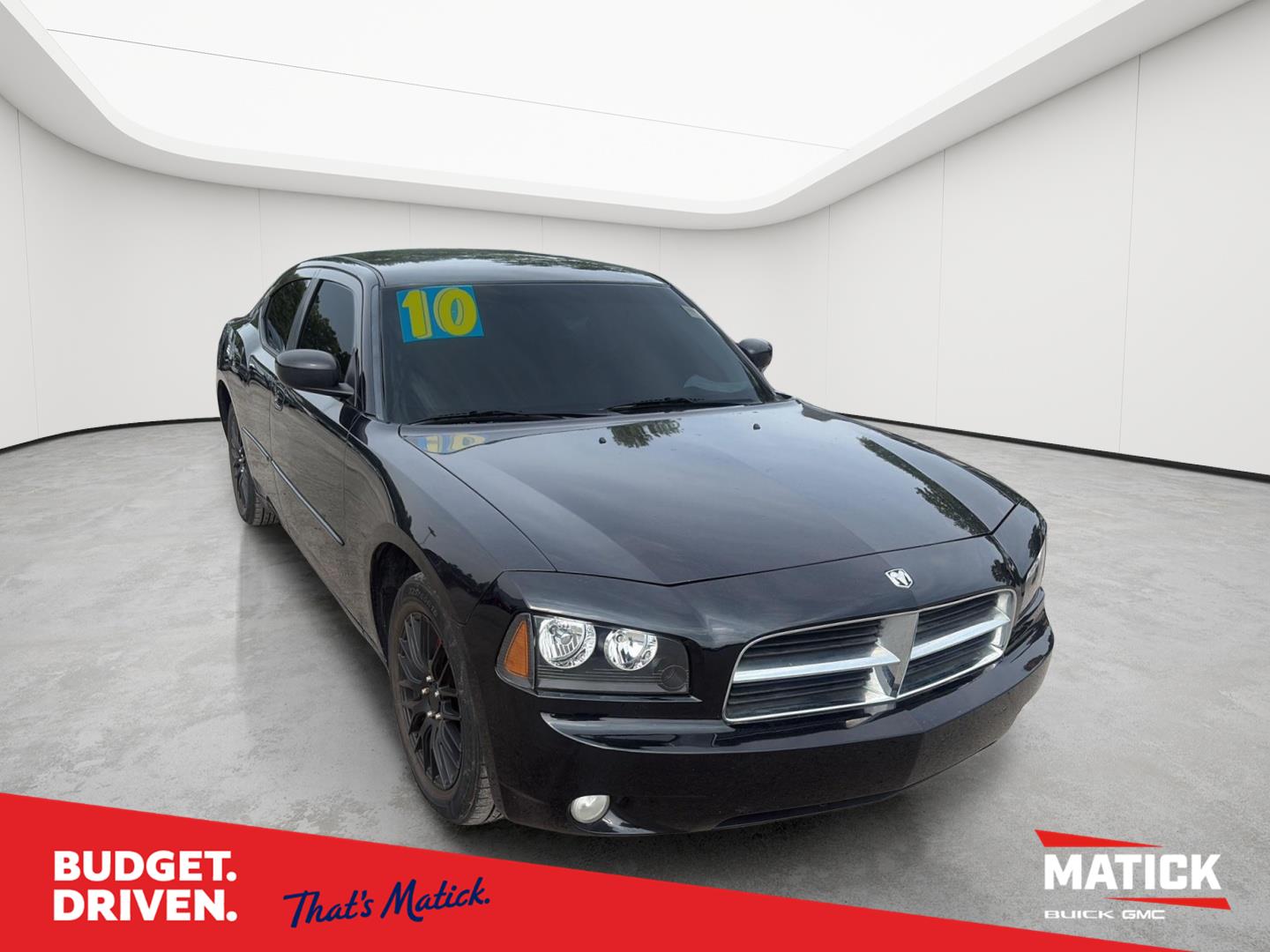 Brilliant Black Pearl 2010 Dodge Charger Sedan Rear-Wheel Drive 4-Speed Automatic