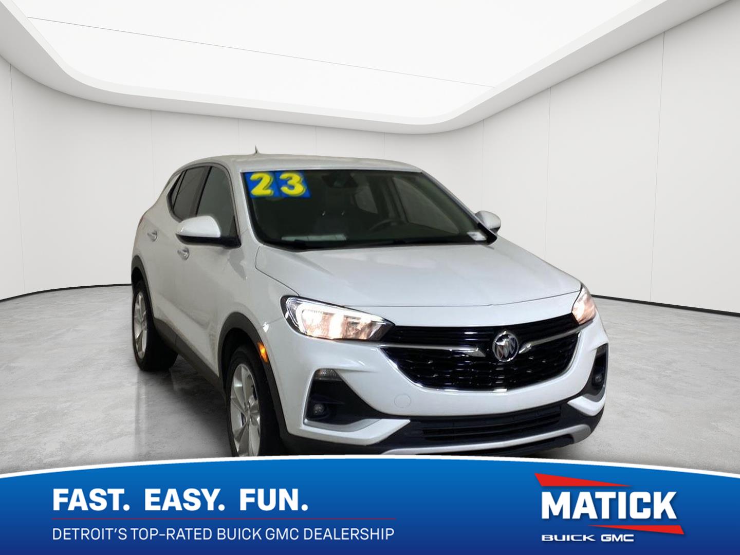 Summit White 2023 Buick Encore GX SUV / Crossover Front-Wheel Drive Continuously Variable Transmission