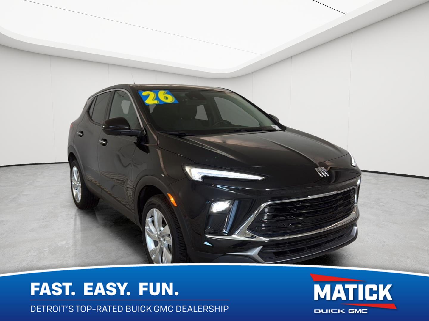 Black (Ebony Twilight Metallic) 2026 Buick Encore GX SUV / Crossover All-Wheel Drive 9-Speed Automatic