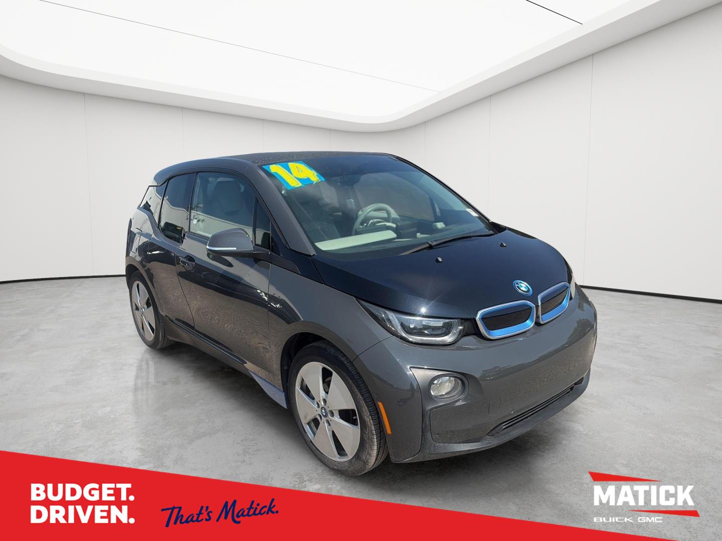 Arravani Gray w/ BMW i Frozen Blue Accent 2014 BMW i3 Wagon Rear-Wheel Drive Automatic