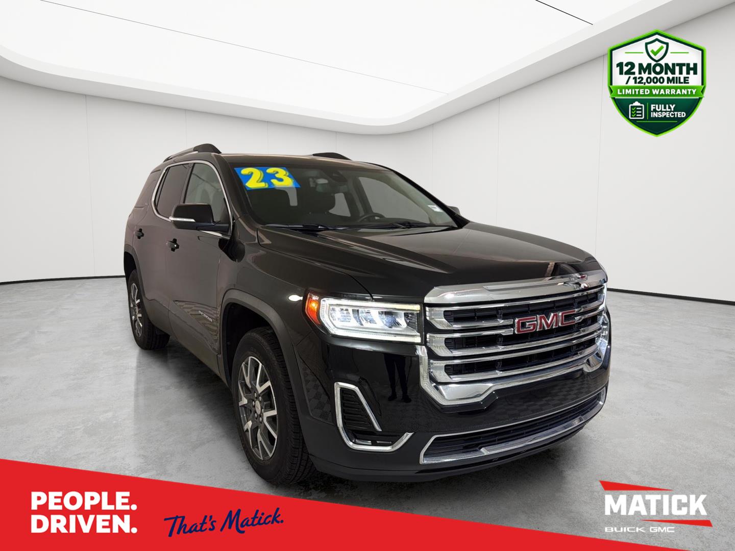 Black (Ebony Twilight Metallic) 2023 GMC Acadia SUV / Crossover Front-Wheel Drive 9-Speed Automatic