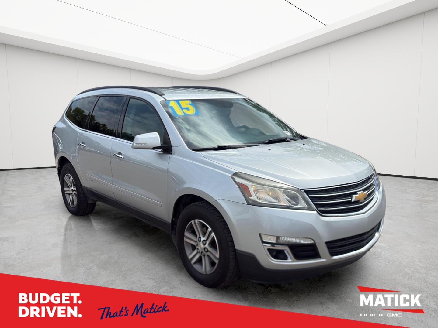 Silver Ice Metallic 2015 Chevrolet Traverse SUV / Crossover All-Wheel Drive 
