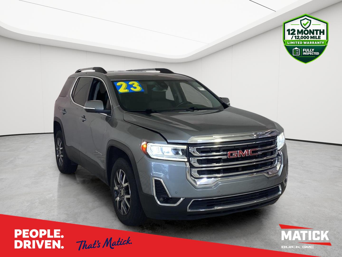 Sterling Metallic 2023 GMC Acadia SUV / Crossover Front-Wheel Drive 9-Speed Automatic