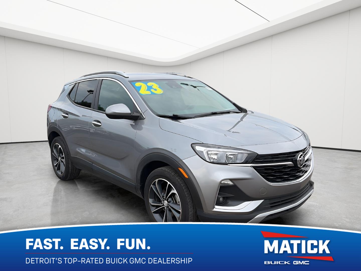 Moonstone Gray Metallic 2023 Buick Encore GX SUV / Crossover Front-Wheel Drive Continuously Variable Transmission