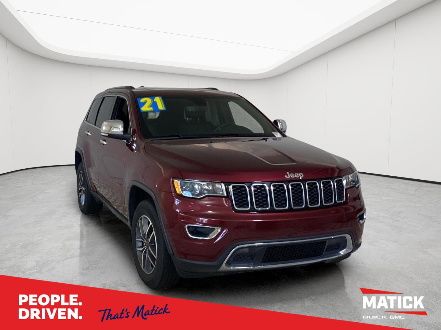 Velvet Red Pearlcoat 2021 Jeep Grand Cherokee SUV / Crossover Four-Wheel Drive 8-Speed Automatic