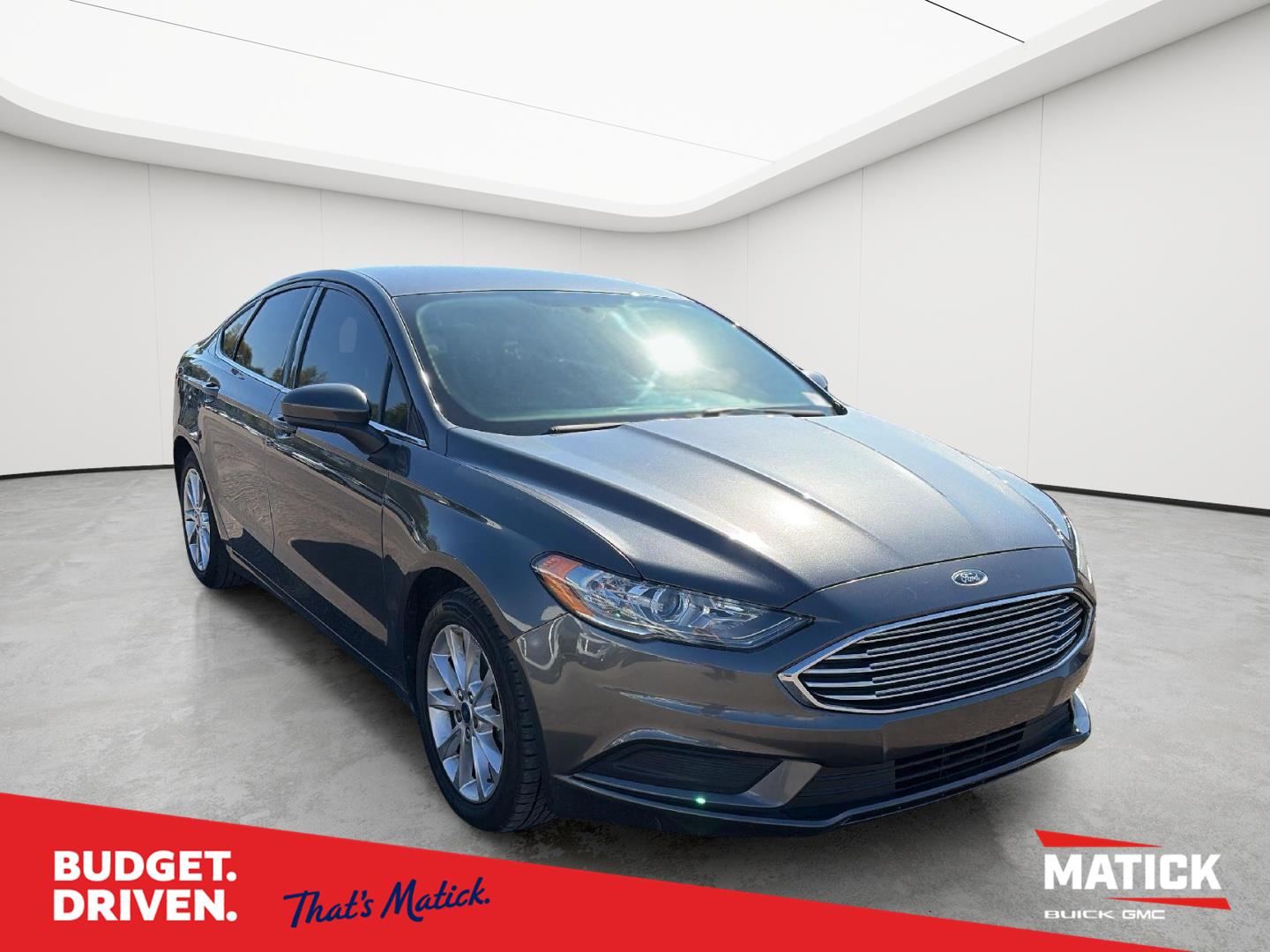 Gray (Magnetic) 2017 Ford Fusion Sedan Front-Wheel Drive 6-Speed Automatic