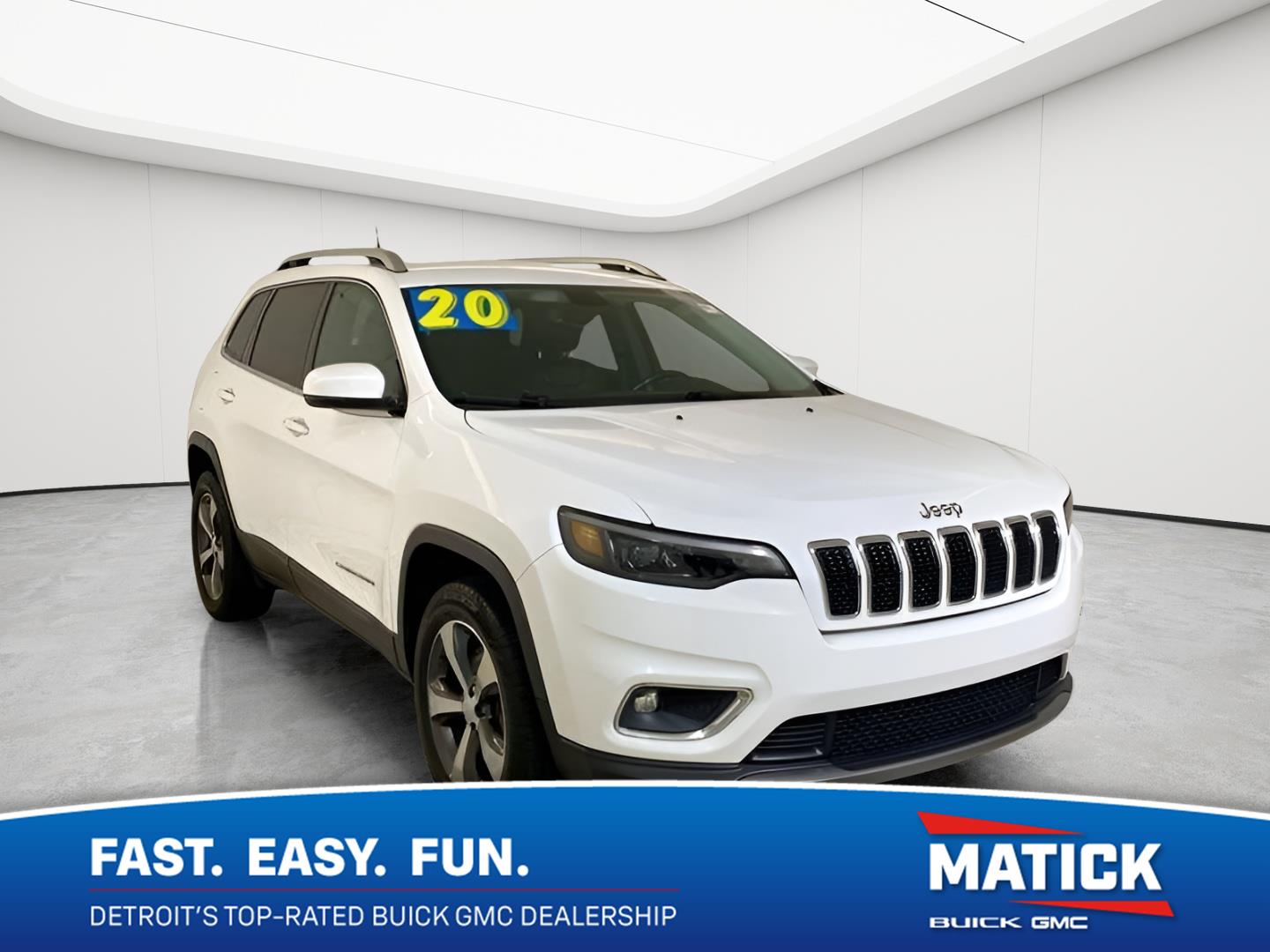 Bright White Clearcoat 2020 Jeep Cherokee SUV / Crossover Four-Wheel Drive 9-Speed Automatic