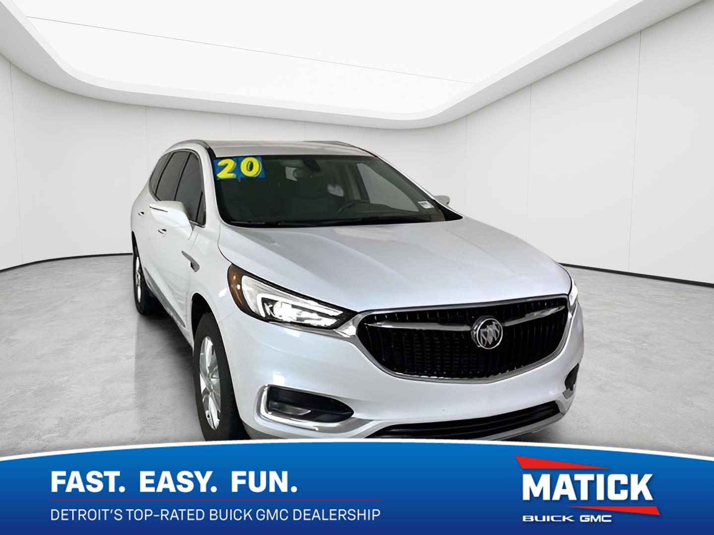 White Frost Tricoat 2020 Buick Enclave SUV / Crossover Front-Wheel Drive 9-Speed Automatic