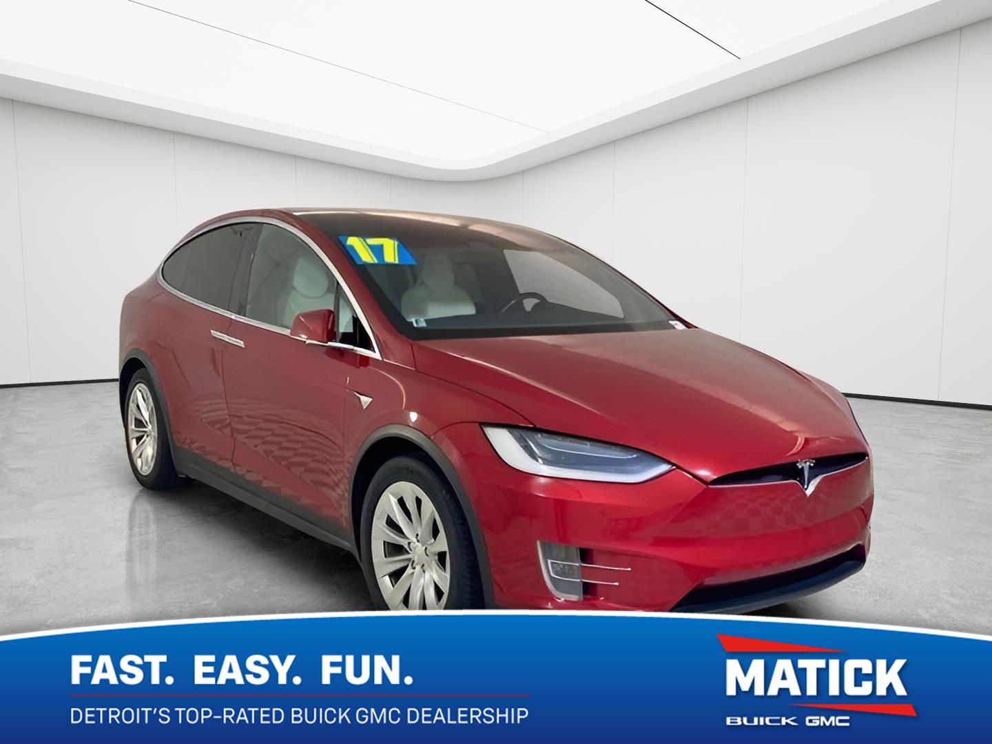 Red Multi-Coat 2017 Tesla Model X SUV / Crossover All-Wheel Drive Automatic