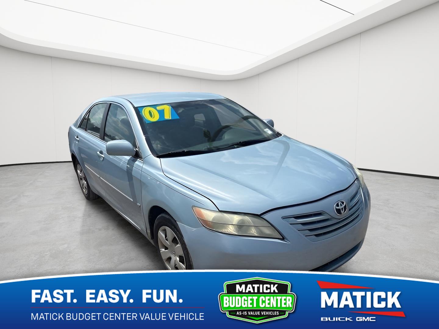 Sky Blue Pearl 2007 Toyota Camry Sedan Front-Wheel Drive 6-Speed Automatic Overdrive