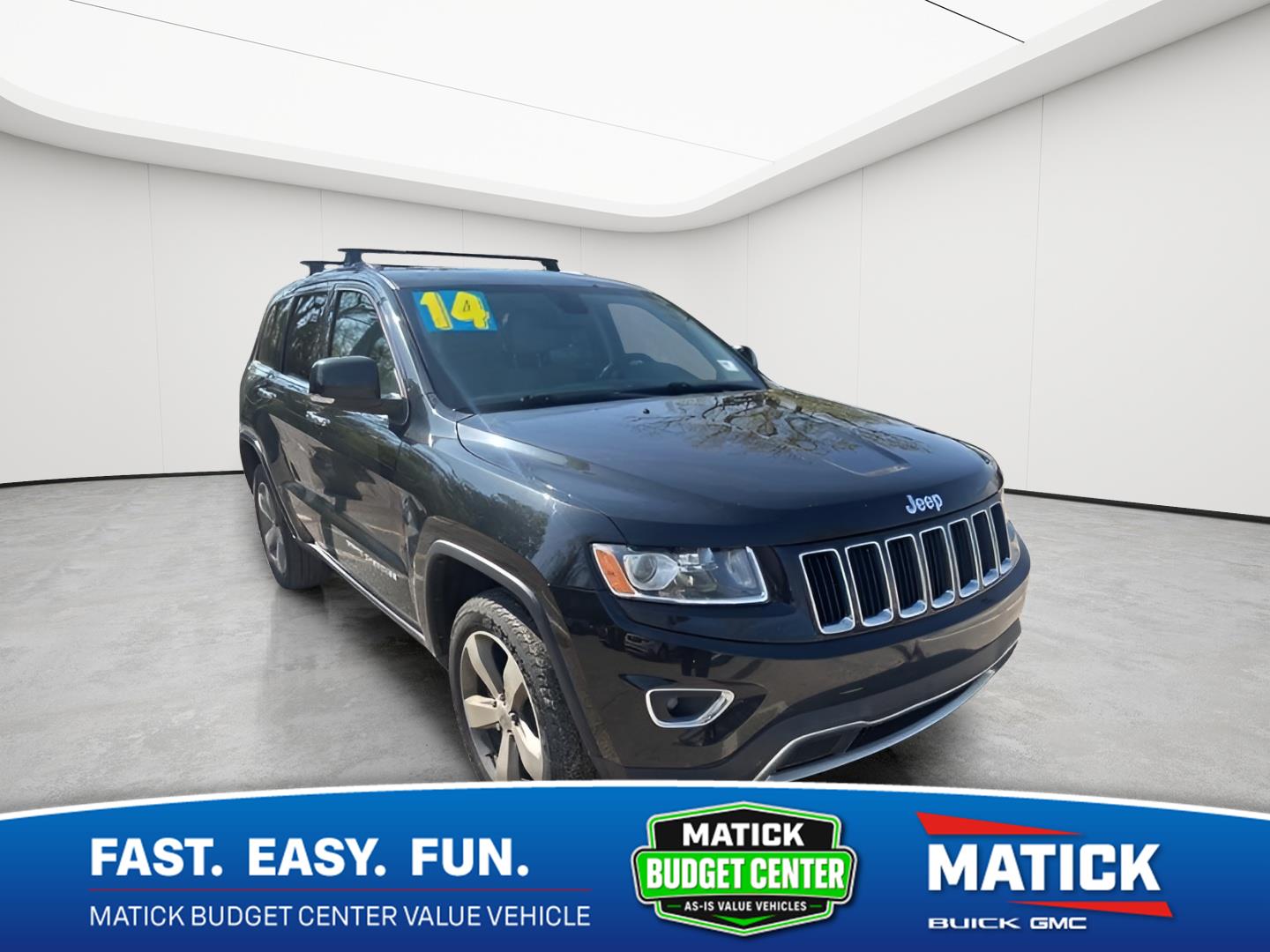 Brilliant Black Crystal Pearlcoat 2014 Jeep Grand Cherokee SUV / Crossover Four-Wheel Drive 8-Speed Automatic