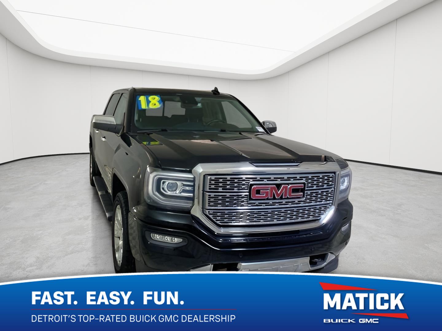 Black 2018 GMC Sierra 1500 Pickup Truck Four-Wheel Drive 8-Speed Automatic Overdrive