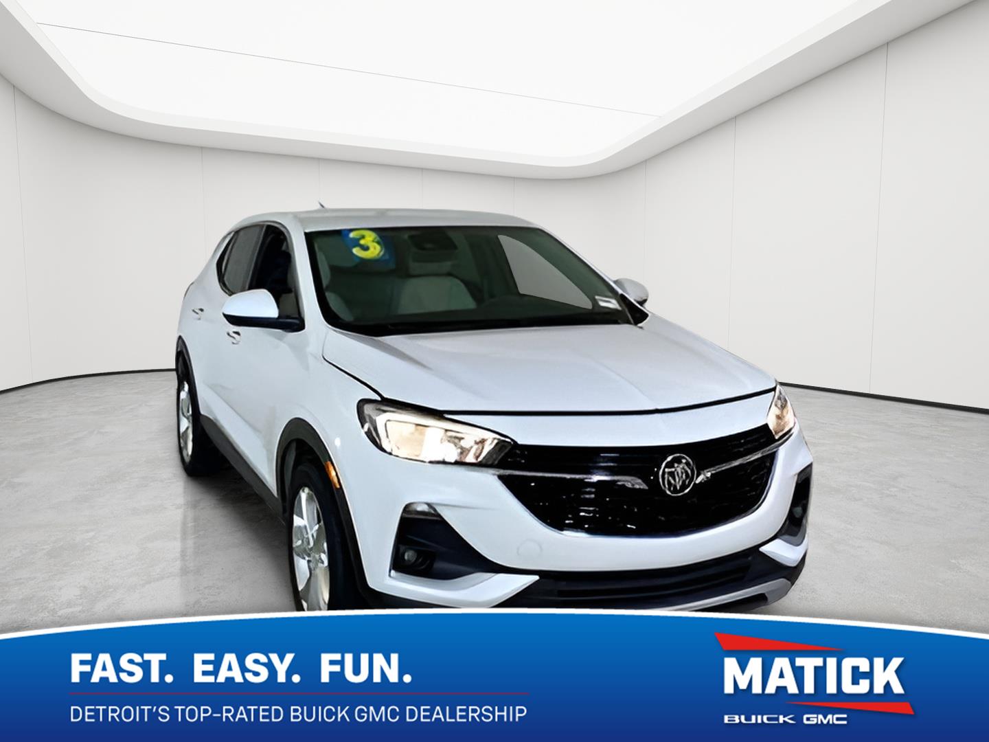Summit White 2023 Buick Encore GX SUV / Crossover Front-Wheel Drive Continuously Variable Transmission