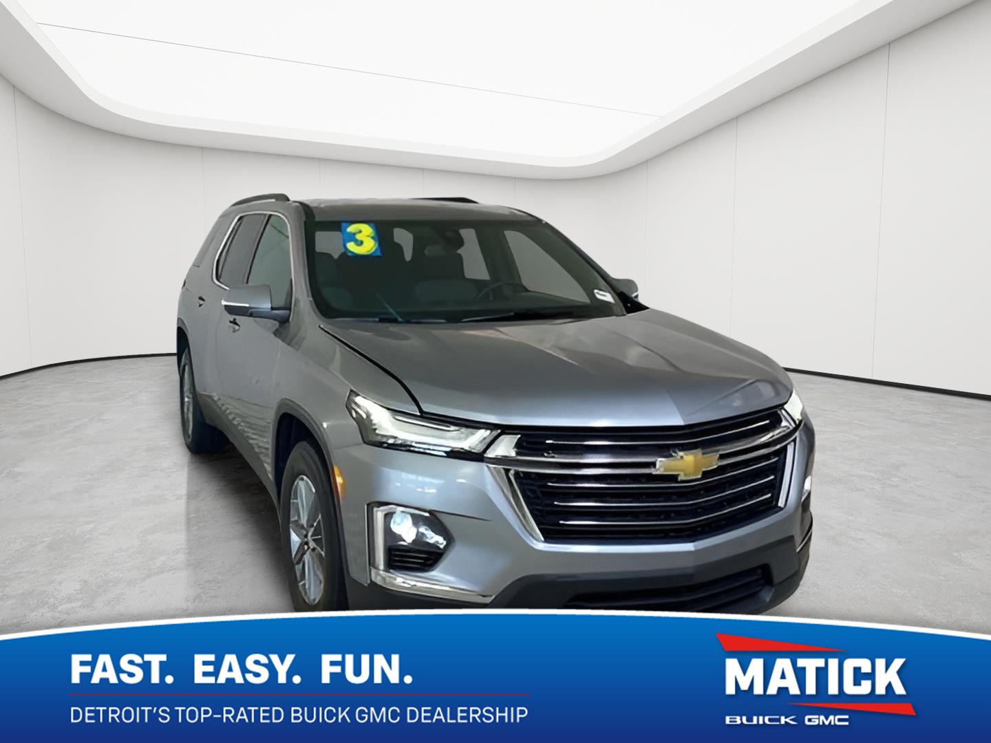 Sterling Gray Metallic 2023 Chevrolet Traverse SUV / Crossover Four-Wheel Drive 9-Speed Automatic