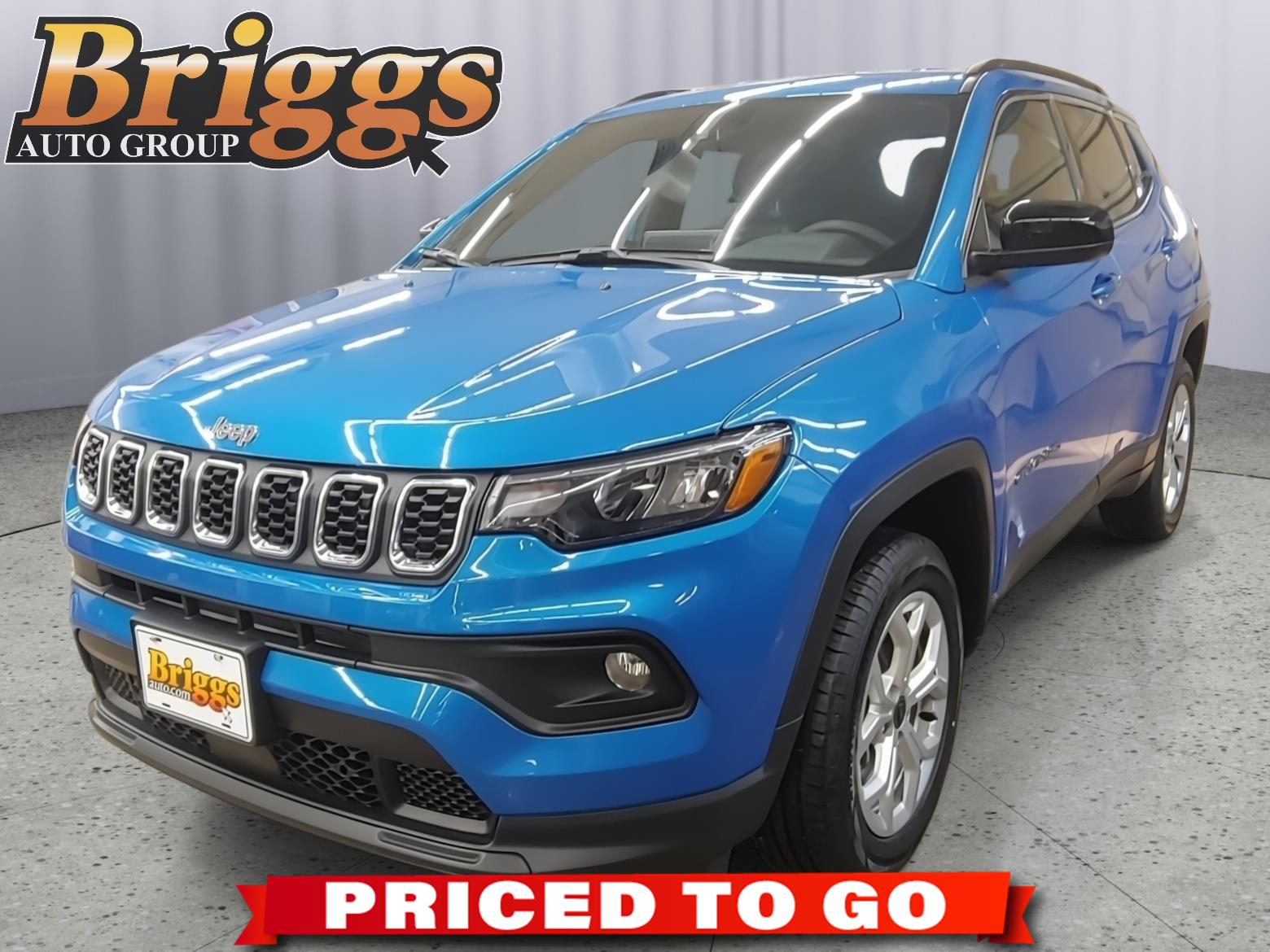 Hydro Blue Pearlcoat 2025 Jeep Compass Latitude 4WD SUV / Crossover Four-Wheel Drive 8-Speed Automatic