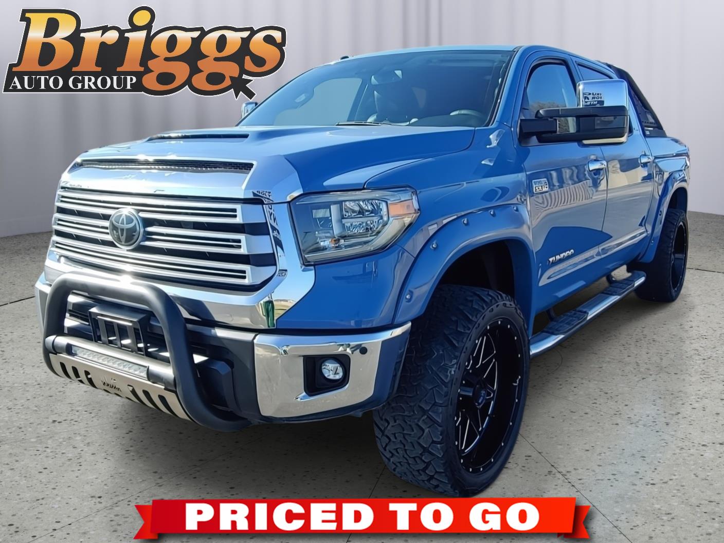 Cavalry Blue 2018 Toyota Tundra Limited CrewMax 5.7L FFV 4WD Pickup Truck Four-Wheel Drive Automatic