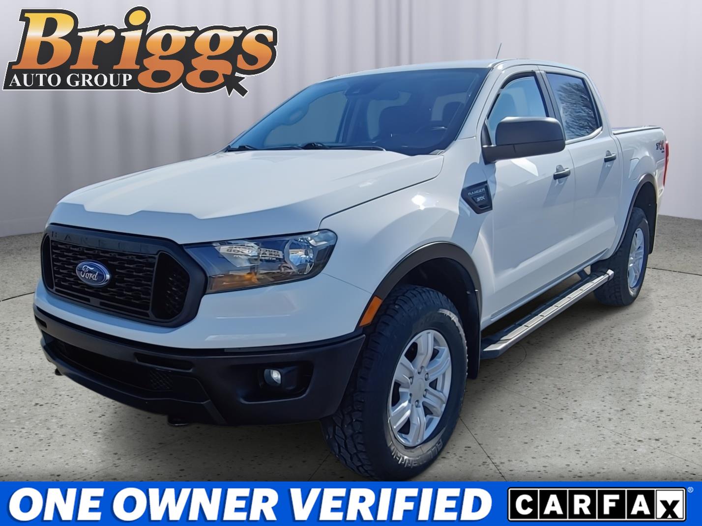 Oxford White 2019 Ford Ranger XL SuperCrew 4WD Pickup Truck Four-Wheel Drive Automatic