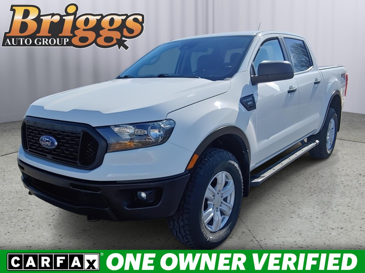 Oxford White 2019 Ford Ranger XL SuperCrew 4WD Pickup Truck Four-Wheel Drive Automatic