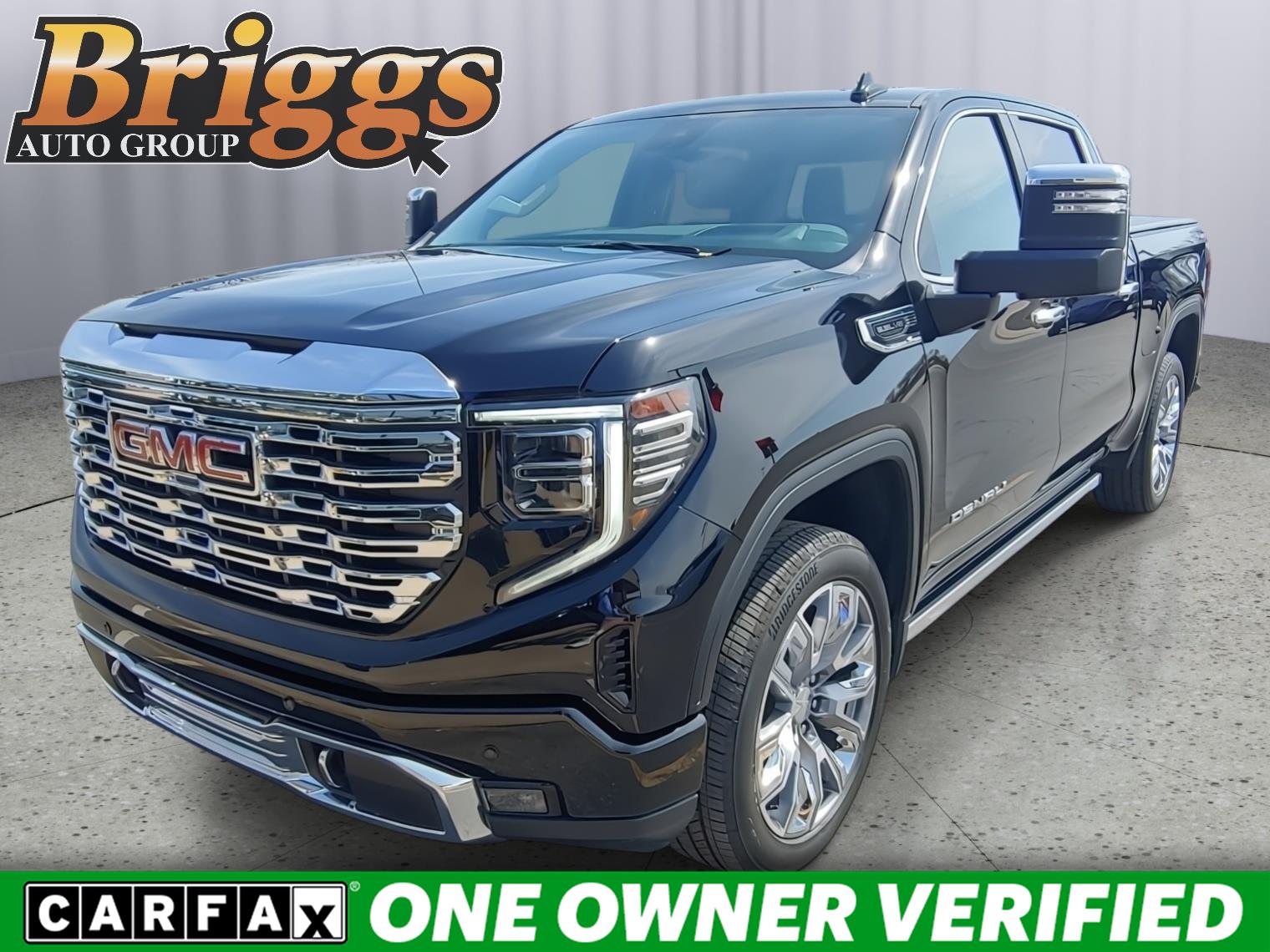 Onyx Black 2025 GMC Sierra 1500 Denali Crew Cab 4WD Pickup Truck Four-Wheel Drive Automatic