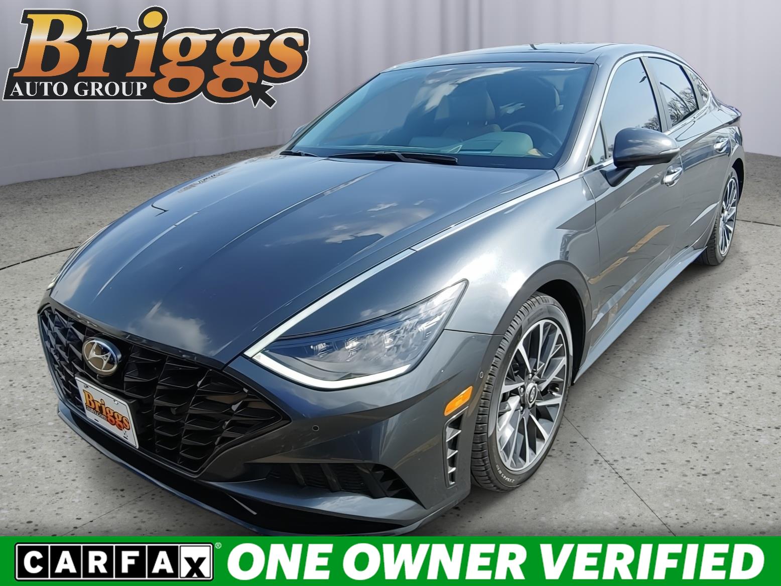 Portofino Gray 2023 Hyundai Sonata Limited FWD Sedan Front-Wheel Drive Automatic