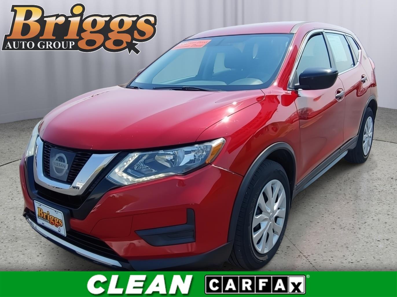 Red (Palatial Ruby) 2017 Nissan Rogue S FWD SUV / Crossover Front-Wheel Drive Continuously Variable Transmission