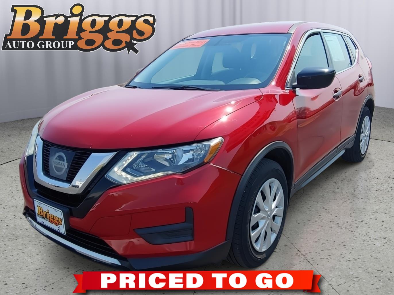 Red (Palatial Ruby) 2017 Nissan Rogue S FWD SUV / Crossover Front-Wheel Drive Continuously Variable Transmission