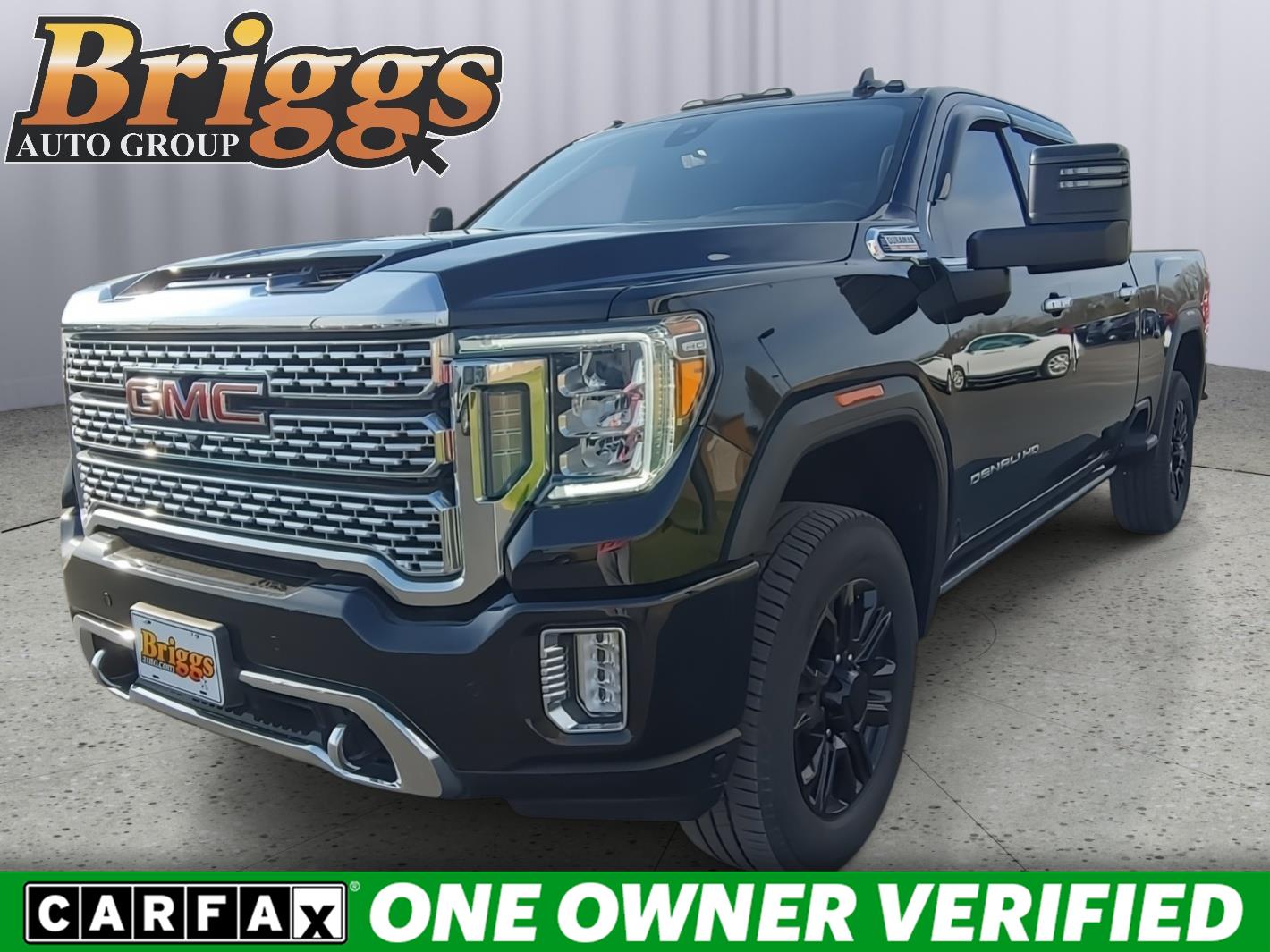 Black (Ebony Twilight Metallic) 2021 GMC Sierra 2500HD Denali Crew Cab 4WD Pickup Truck Four-Wheel Drive Automatic