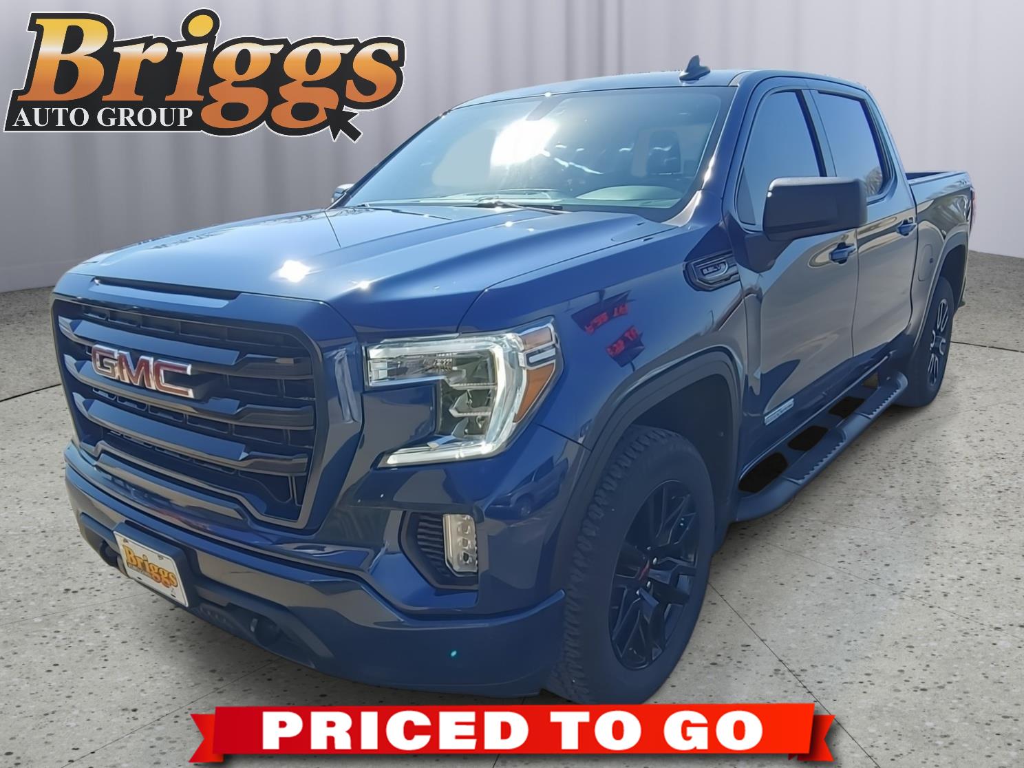 Pacific Blue Metallic 2021 GMC Sierra 1500 Elevation Crew Cab 4WD Pickup Truck Four-Wheel Drive 8-Speed Automatic