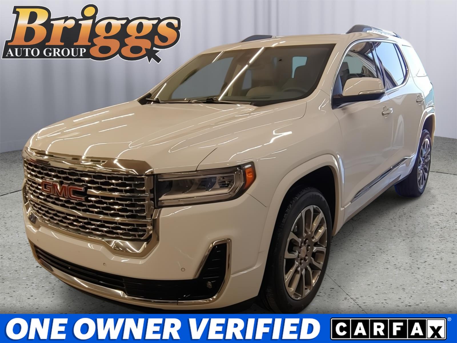 Summit White 2023 GMC Acadia Denali AWD SUV / Crossover Four-Wheel Drive 9-Speed Automatic