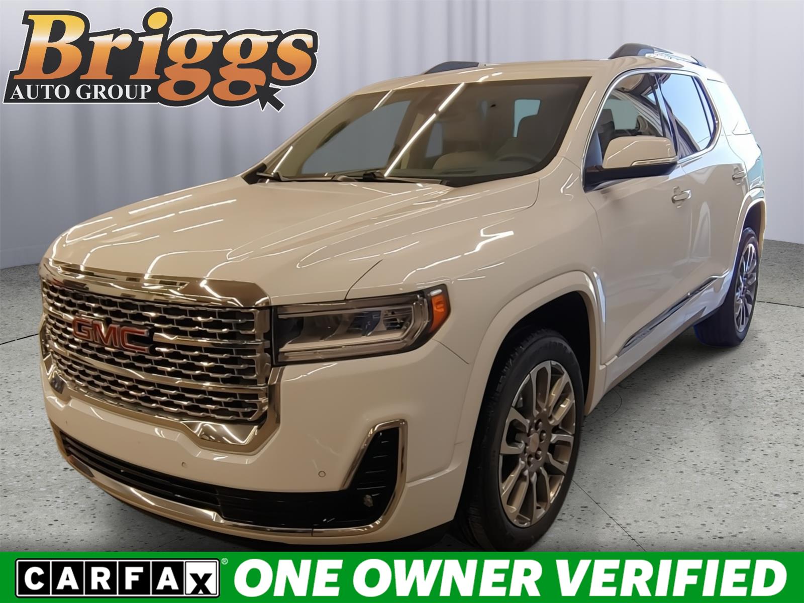 Summit White 2023 GMC Acadia Denali AWD SUV / Crossover Four-Wheel Drive 9-Speed Automatic