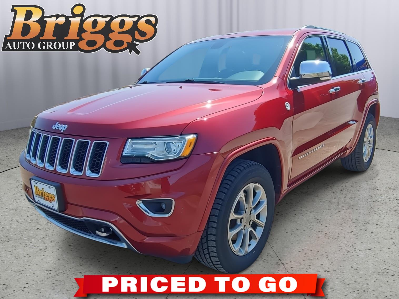 Deep Cherry Red Crystal Pearlcoat 2015 Jeep Grand Cherokee Overland 4WD SUV / Crossover Four-Wheel Drive 8-Speed Automatic