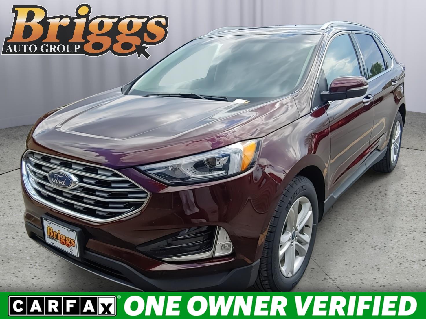 Red (Burgundy Velvet Metallic Tinted Clearcoat) 2020 Ford Edge SEL AWD SUV / Crossover All-Wheel Drive 8-Speed Automatic