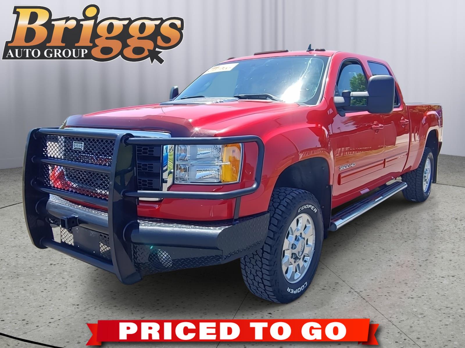 Fire Red 2011 GMC Sierra 3500HD SLT Crew Cab LB 4WD Pickup Truck Four-Wheel Drive 6-Speed Automatic