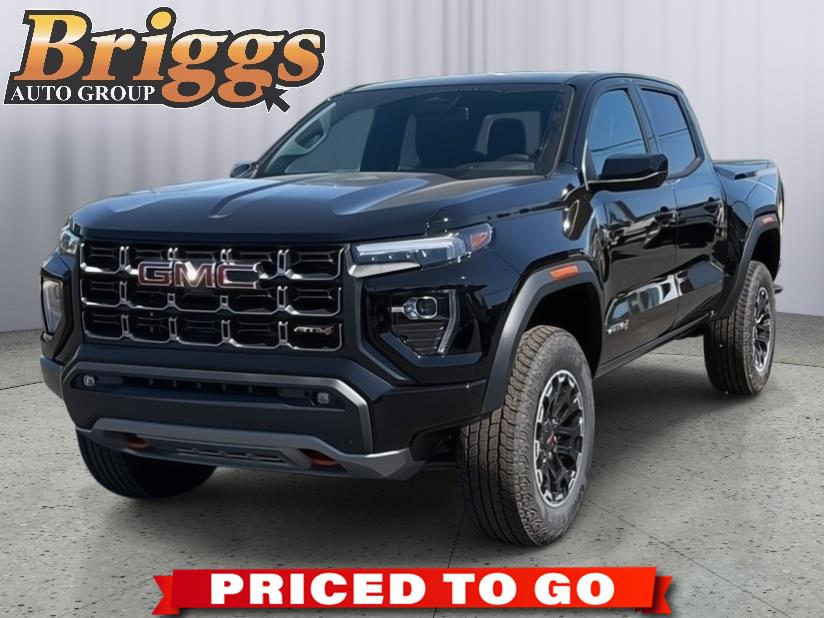 Onyx Black 2026 GMC Canyon AT4 Crew Cab 4WD Pickup Truck Four-Wheel Drive 8-Speed Automatic