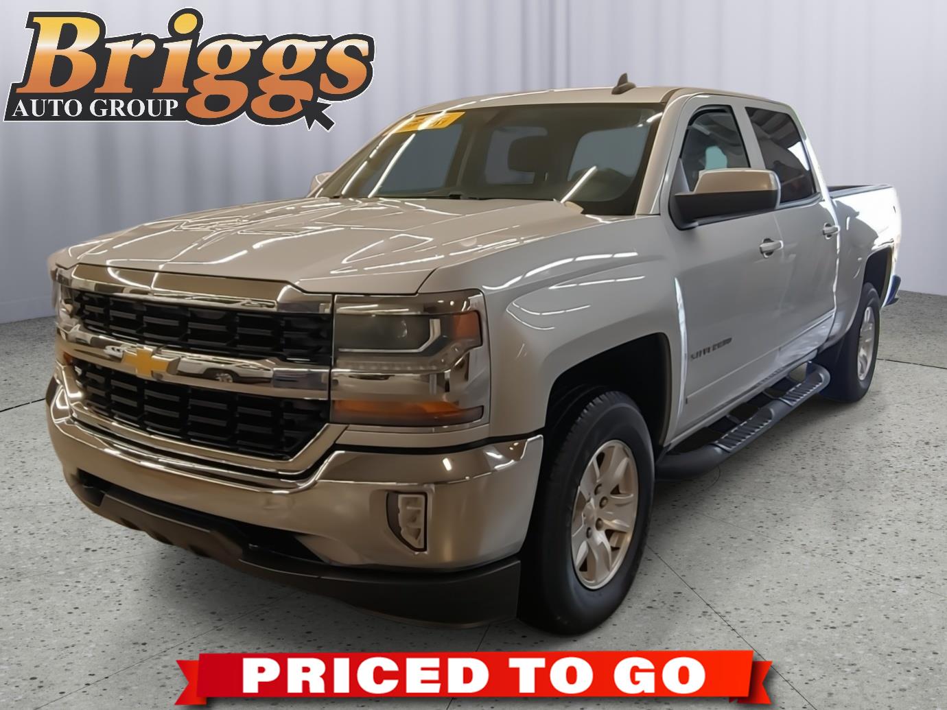 Silver Ice Metallic 2016 Chevrolet Silverado 1500 LT Crew Cab 4WD Pickup Truck Four-Wheel Drive 6-Speed Automatic