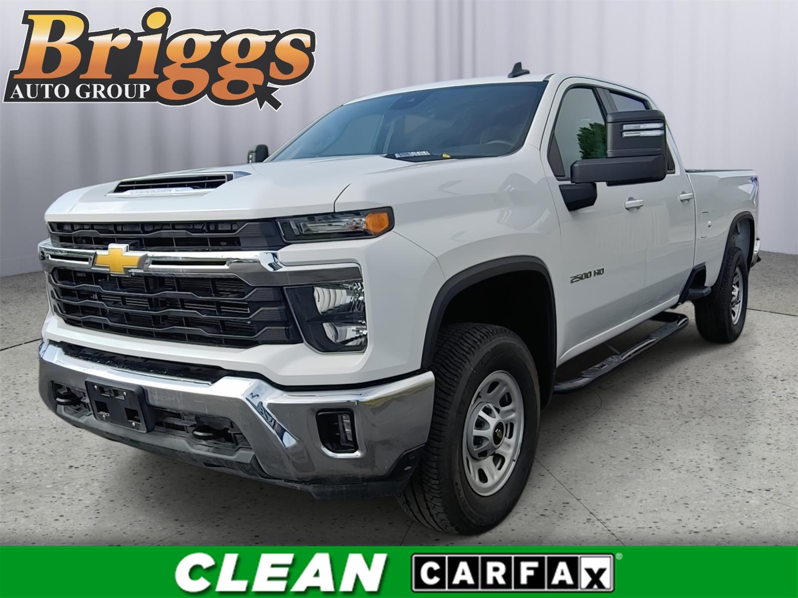 Summit White 2025 Chevrolet Silverado 2500HD LT Crew Cab 4WD Pickup Truck Four-Wheel Drive Automatic