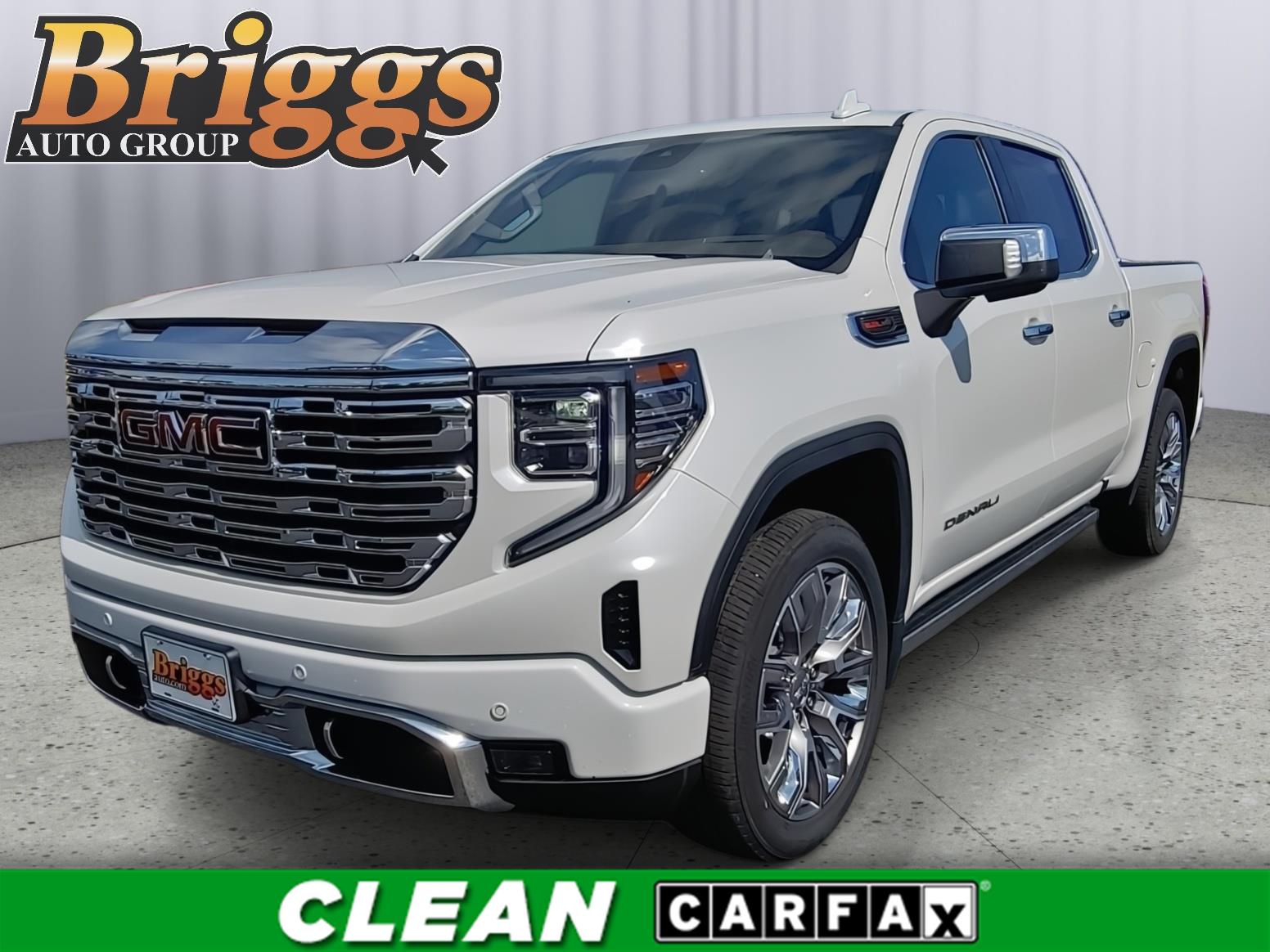 White Frost Tricoat 2024 GMC Sierra 1500 Denali Crew Cab 4WD Pickup Truck Four-Wheel Drive Automatic