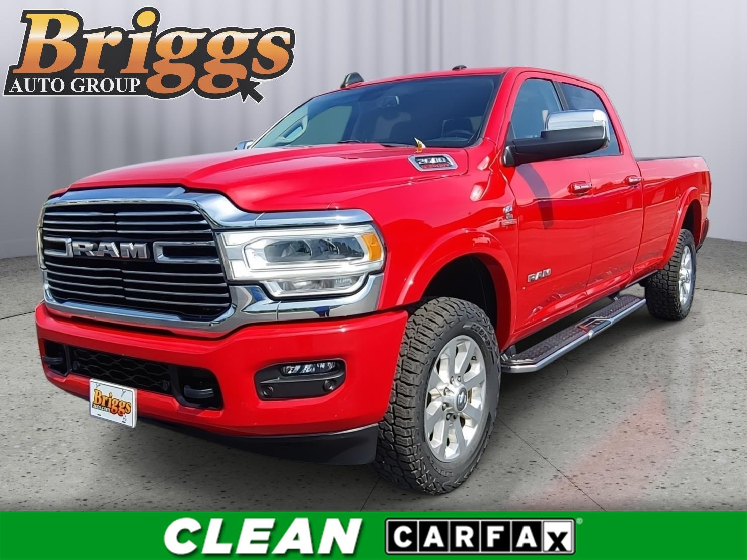 Flame Red Clearcoat 2022 RAM 2500 Pickup Truck Four-Wheel Drive 6-Speed Automatic