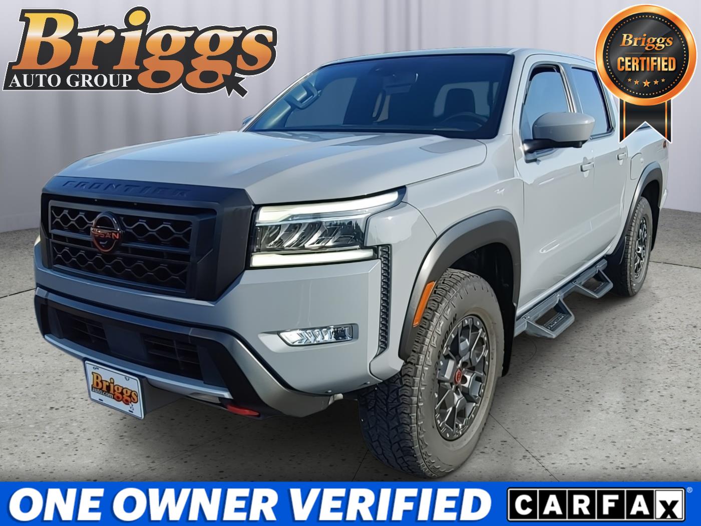 Boulder Gray Pearl 2023 Nissan Frontier Pickup Truck Four-Wheel Drive Automatic