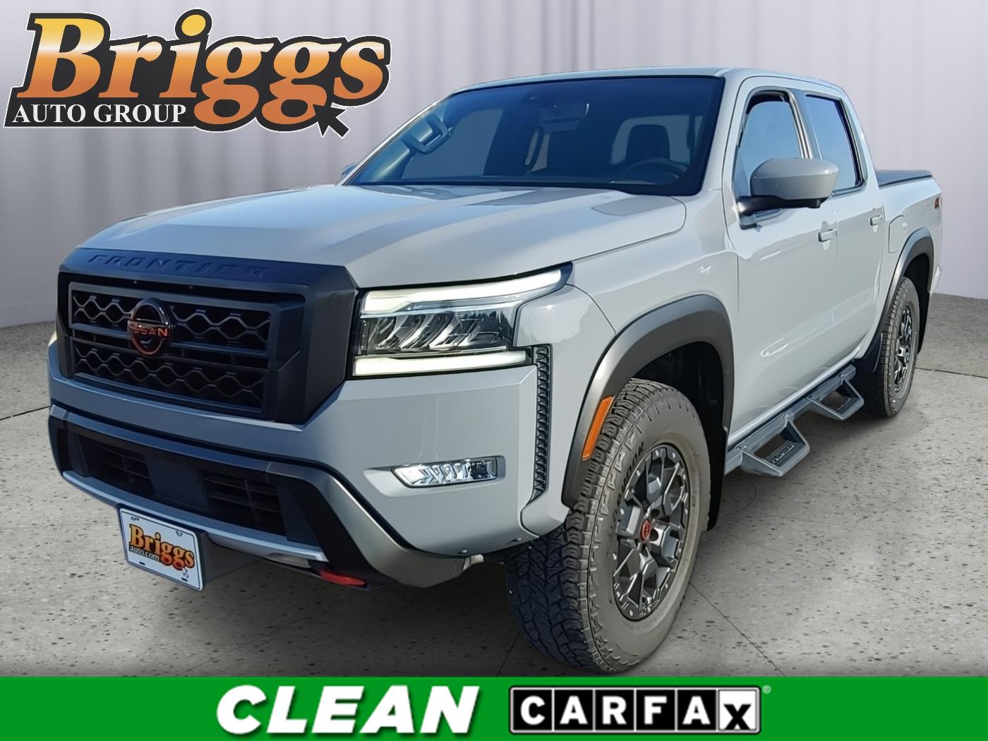 Boulder Gray Pearl 2023 Nissan Frontier Pickup Truck Four-Wheel Drive Automatic