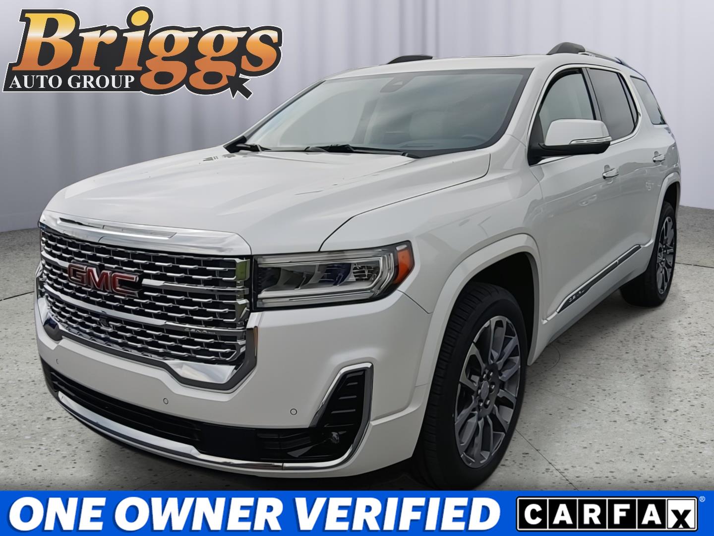 White Frost Tricoat 2022 GMC Acadia Denali AWD SUV / Crossover Four-Wheel Drive 9-Speed Automatic