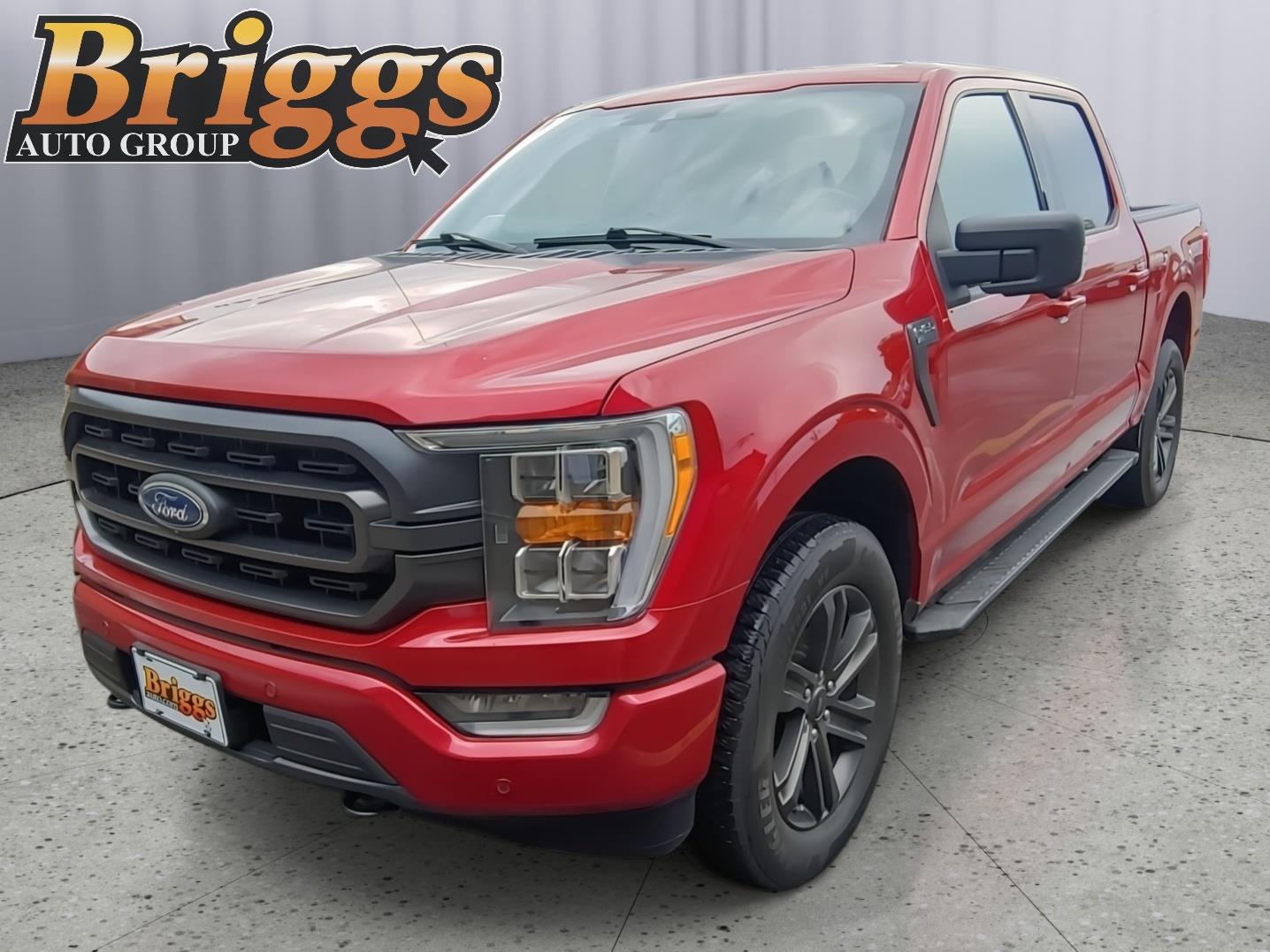 Rapid Red Metallic Tinted Clearcoat 2021 Ford F-150 Pickup Truck Four-Wheel Drive Automatic