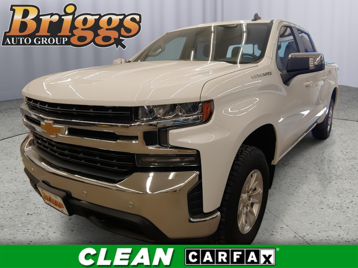 Summit White 2019 Chevrolet Silverado 1500 LT Crew Cab 4WD Pickup Truck Four-Wheel Drive 8-Speed Automatic