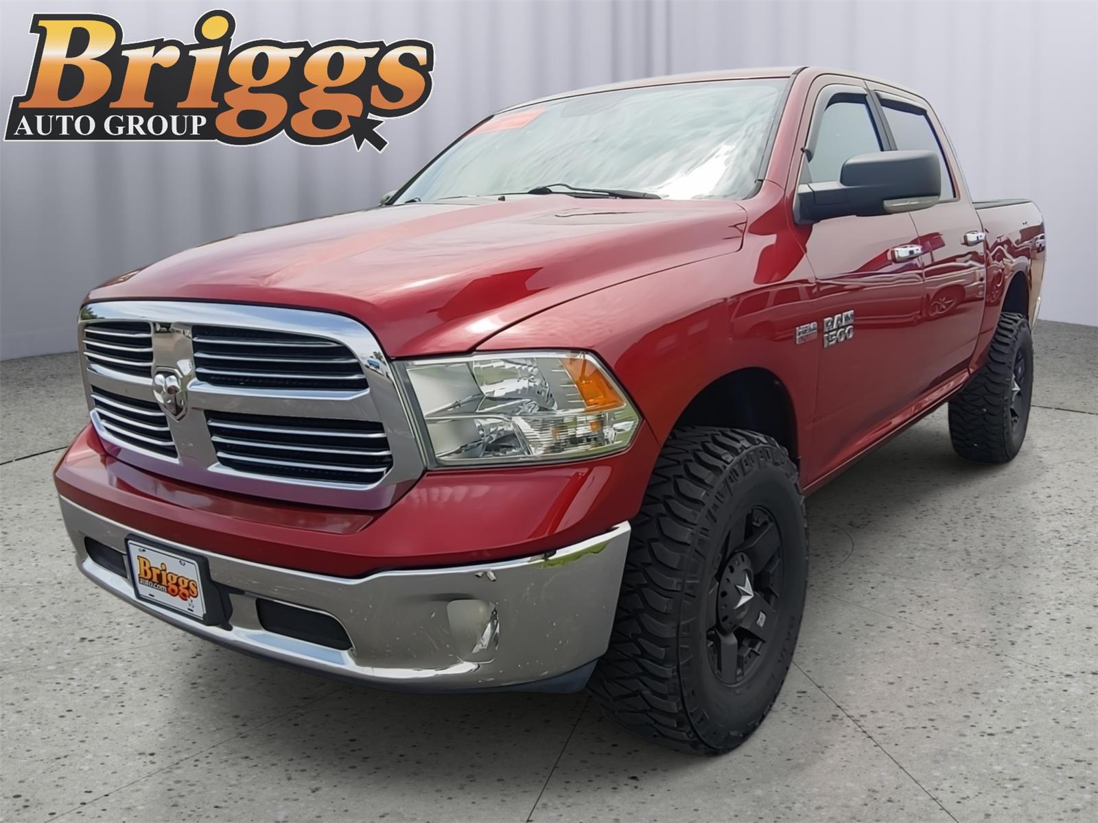Deep Cherry Red Crystal Pearl 2013 RAM 1500 Pickup Truck Four-Wheel Drive 8-Speed Automatic