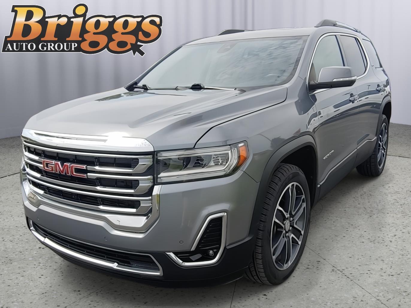 Gray (Satin Steel Metallic) 2021 GMC Acadia SUV / Crossover Four-Wheel Drive 9-Speed Automatic