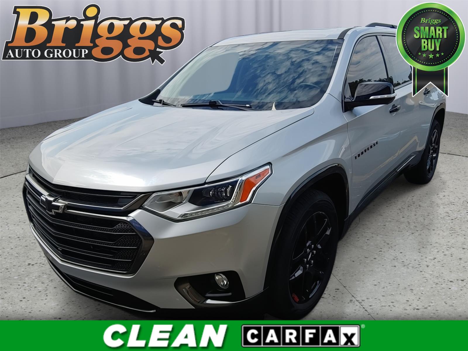 Silver Ice Metallic 2020 Chevrolet Traverse SUV / Crossover Four-Wheel Drive 9-Speed Automatic
