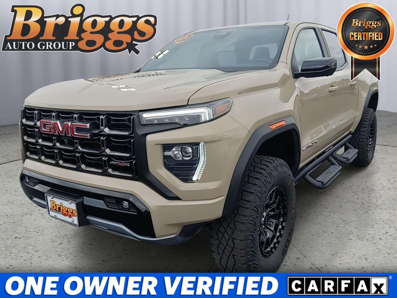 Desert Sand Metallic 2024 GMC Canyon Pickup Truck Four-Wheel Drive 8-Speed Automatic