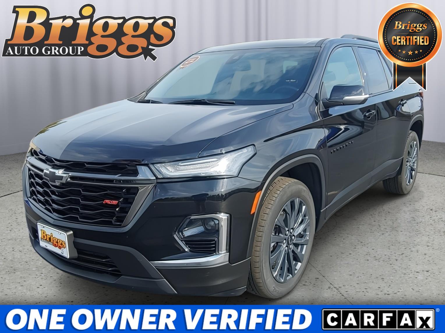 Mosaic Black Metallic 2023 Chevrolet Traverse SUV / Crossover Four-Wheel Drive 9-Speed Automatic